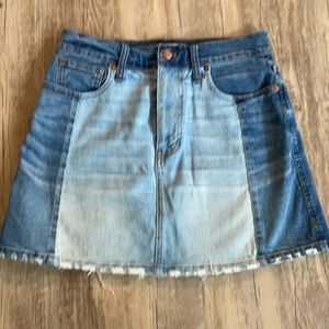 Madewell denim skirt